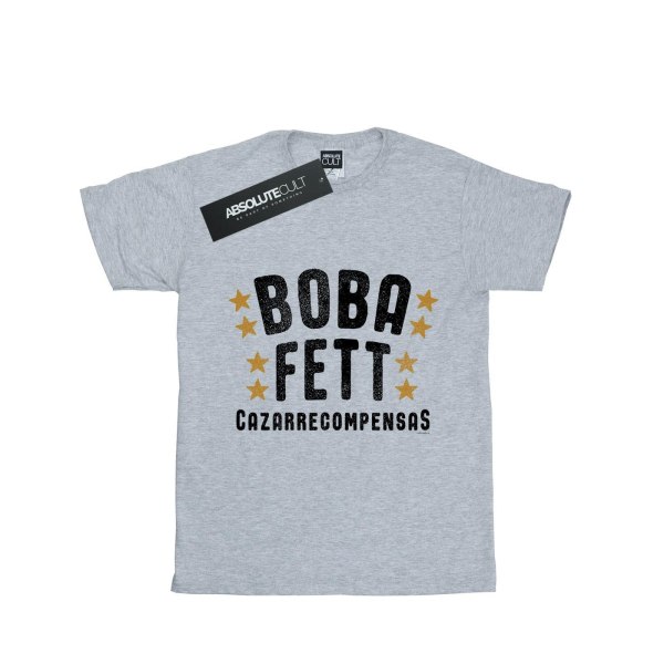 Star Wars Boys Boba Fett Legends Tribute T-shirt 7-8 år Spor Sports Grå 7-8 år