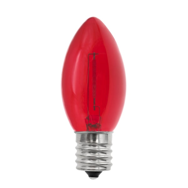 Rød SES LED Rød glødetråd stearinlys Lyspære 4W Liten Edison skrue