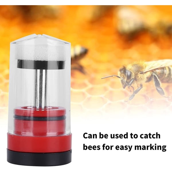 Queen Bee Marking Cage, Plast Bee Catcher Cage Markeringsflaska, Biodlingsutrustningsverktyg