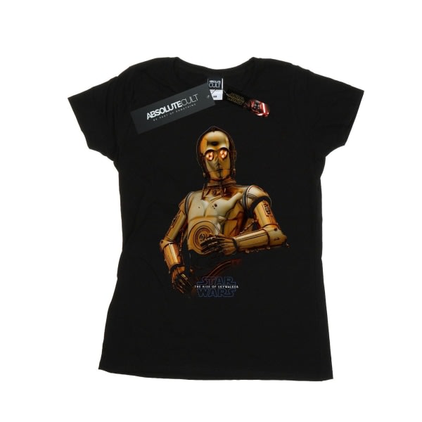 Star Wars Ladies/Ladies The Rise Of Skywalker C-3PO Pose Cotton Black L