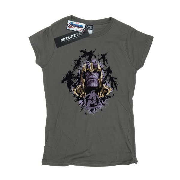 Marvel Womens/Ladies Avengers Endgame Warlord Thanos Cotton TS Charcoal XL