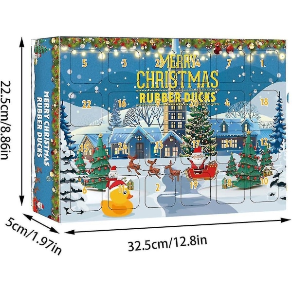 Ny Gummi Anka Adventkalender 2023, Adventkalender 2023 Barn, Advent Anka Badleksak 02(24 ducks)