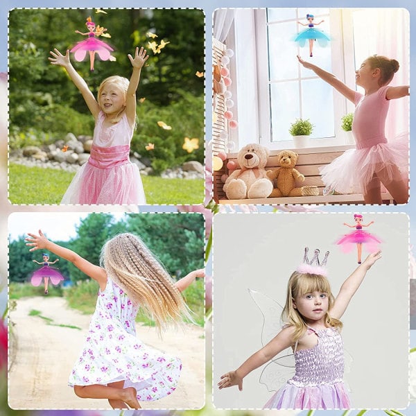 Svävande älva leksak, USB Sky Dancer - Pink