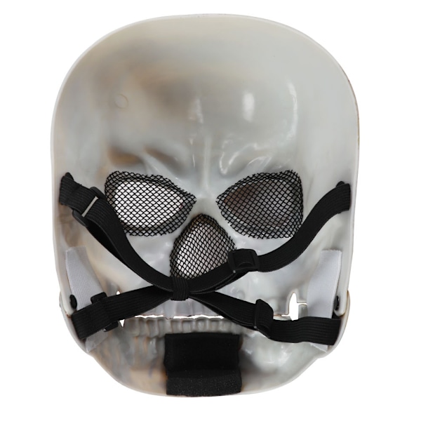 Halloween mun skalle skummel maske cosplay kostyme festdekor B