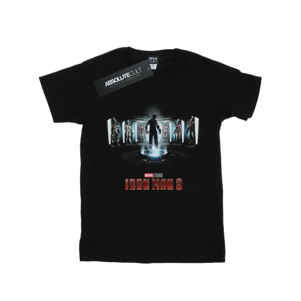 Marvel Studios Boys Iron Man 3 juliste T-paita 9-11 vuotta musta musta 9-11 vuotta