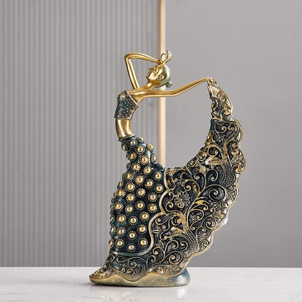 Romantisk figurpynt, dekorasjon av påfugldanser