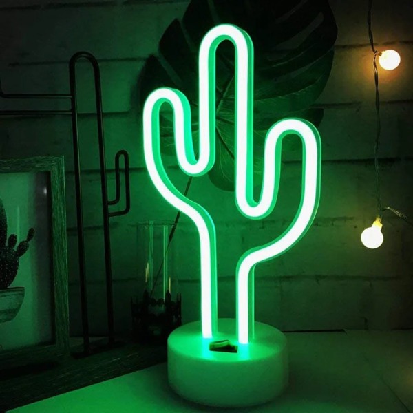 Cactus Lights LED Neon Signs Cactus Neon Lights USB -akku