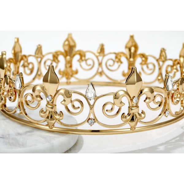 Royal King Crown for Men - Metal Prince Crowns and Tiaras