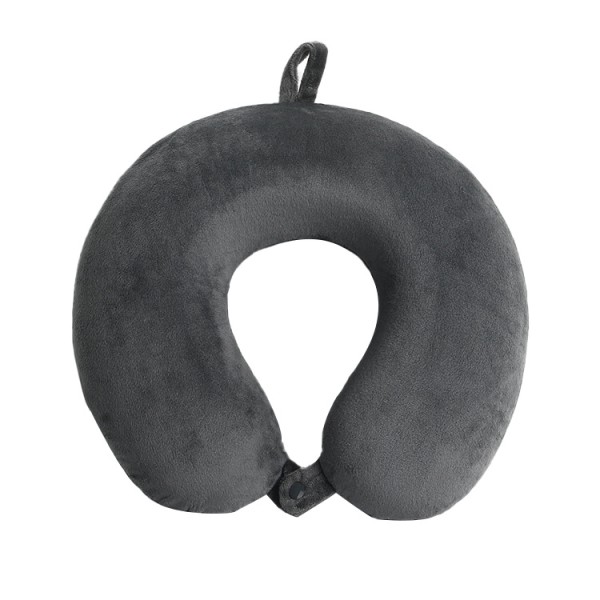 Resekudde - Memory Foam Nackkudde Stödkudde, Lyxig Kompakt & Lätt Snabbpack för Camping, Sovande Vilokudde (Grå)-XF3-