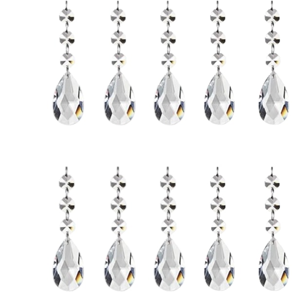 Akryl Hängande Kristaller Ljuskrona Prismor Drop Garland Beads