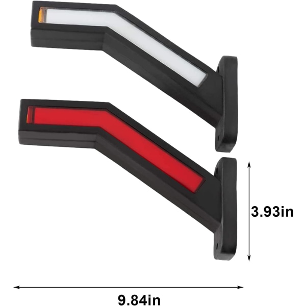 2:a tvåfärgade släpmarkeringsljus, LED sidomarkeringsljus
