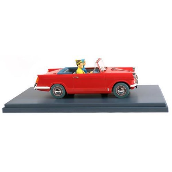 Tintin - 1:24 Modellbil #52 - Turist Röd bil Multicolor multifärg