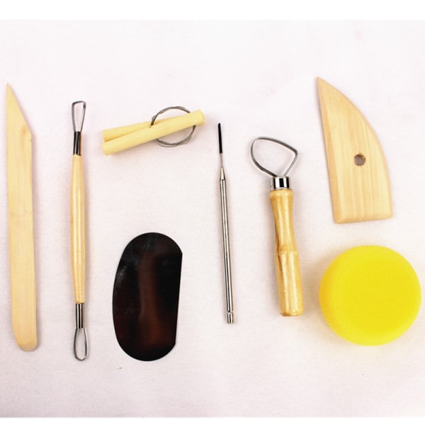 Täydellinen set keraamisia työkaluja 8 osaa Saviveistos keraamisia