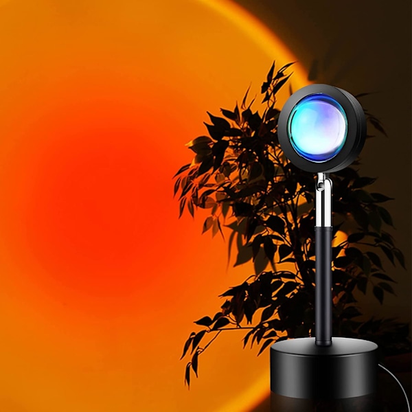 LED Solnedgangslampe - Orange black 100