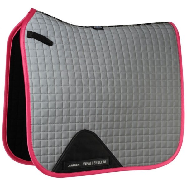 Weatherbeeta Prime Reflective Horse Dressyr Sadel Pad Pony Sil Silver/Pink Pony