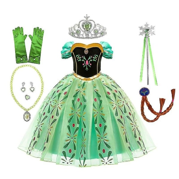Frosne kostymer/tilbehør Queen Princess Anna Cosplay Festpynt 150CM