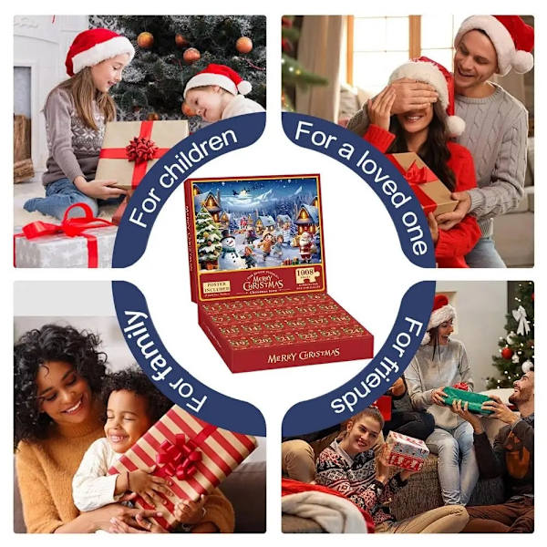 Adventskalender - Pussel 1008 Bitar - Julkalender 2024 multicolor 99999