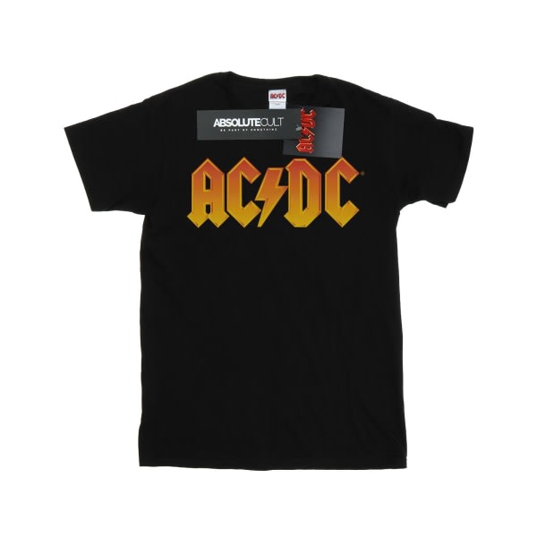 AC/DC Girls Fire Logo T-paita puuvillaa 7-8 vuotta Musta 7-8 vuotta