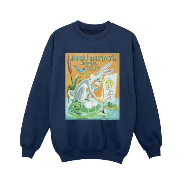 Looney Tunes Boys Bugs Bunny Målarbok Sweatshirt 12-13 Ye Marinblå 12-13 år