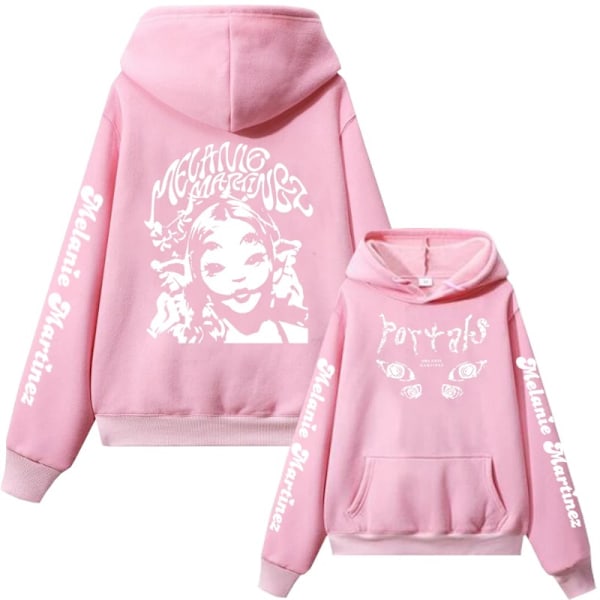 Melanie Martinez Polyester Hettegenser i Hiphop-stil for Menn og Kvinner svart black 2XL