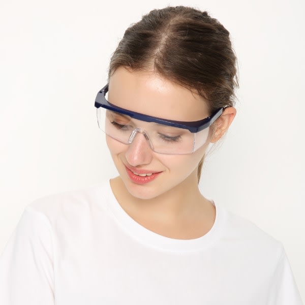 (sort) Klare sikkerhedsbriller, UV-beskyttelse og antidug og