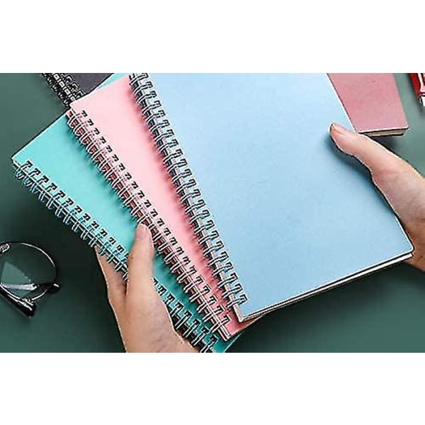 3-pack linjerade anteckningsböcker Spiralbunden Journal Anteckningsbok 80 sidor 80 g/m² tjockt linjerat papper med hård pärm (A5)