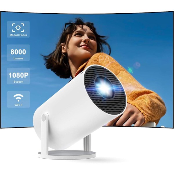 5G 4K Projektor Smart HD LED WiFi Bluetooth HDMI. USB Android Hjemmekino - PA-XF9-