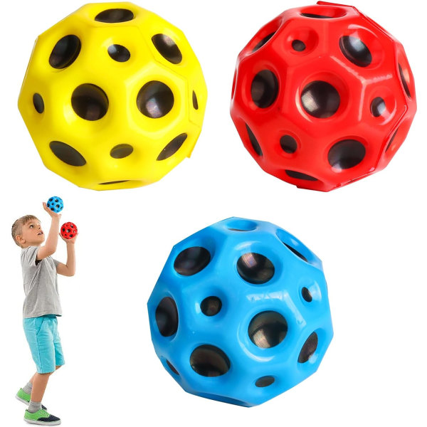 3 stycken månbollar, Astro Jump Ball, hoppboll, rymdboll, månboll