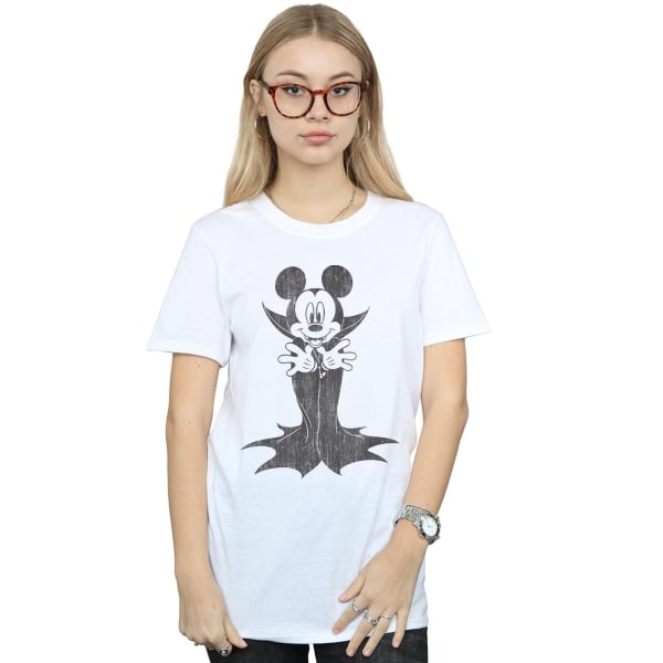 Disney Mickey Mouse Dame/Dame Dracula Cotton Boyfriend T-Sh Hvid 3XL