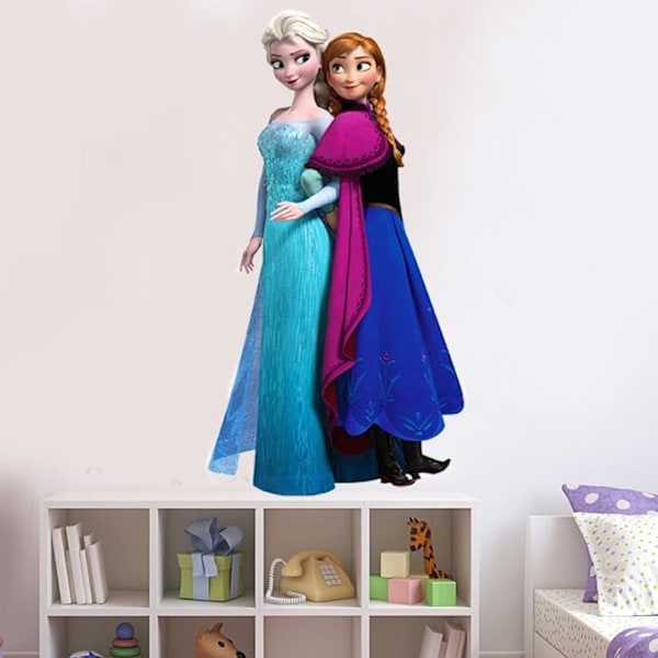 Frozen Disney Väggdekaler Frozen Vardagsrum Avtagbara Elsa Väggdekaler