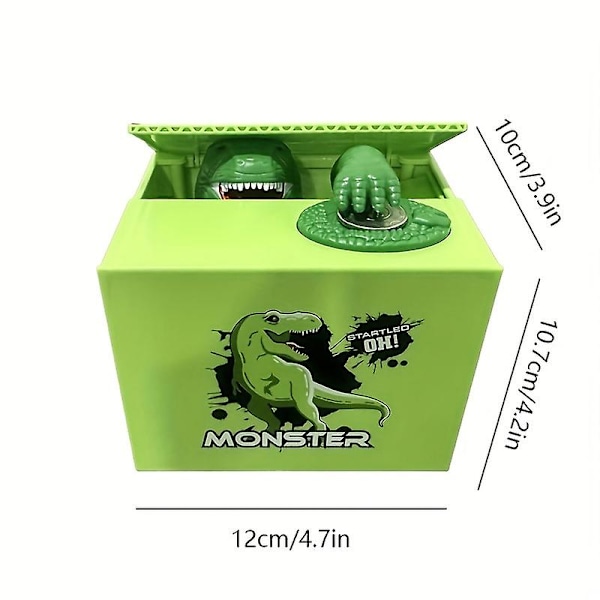 Tegneserie søt kreativ King Kong Orangutang sparebøsse elektrisk dinosaur sparebøsse Emerald