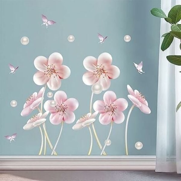 Blomma väggdekor för vardagsrum sovrum kontor väggdekoration
