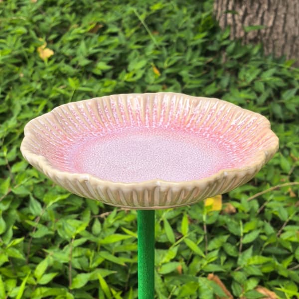 Keramisk vandingsstation til bestøvere pink 30CM
