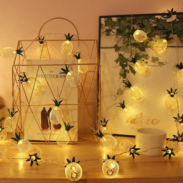 1 Pakke Ananas Led String Lights 9,8 fot 30 Led Batteridrevet