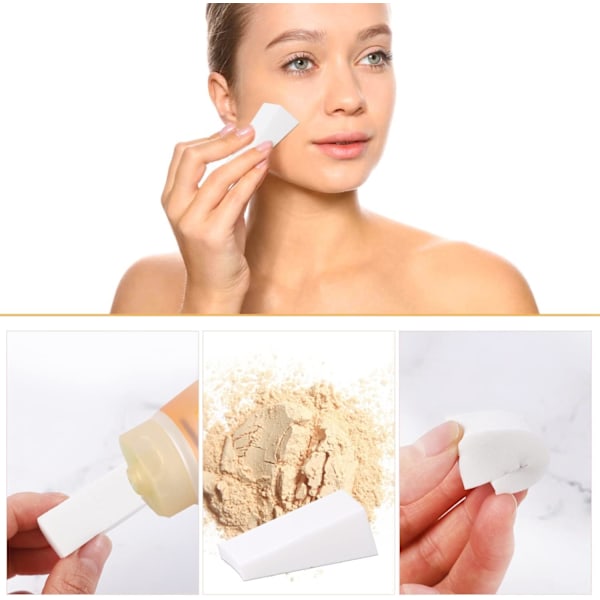 24 stk Makeup-svampe, Triangulære Latexfri Svampe til Liqu
