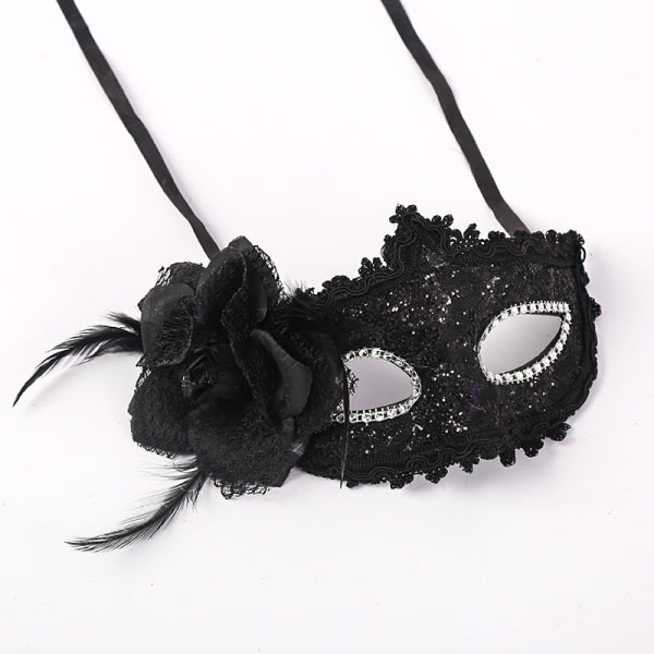 Halvmaskerte venetianske masker Kostymer Festrekvisita