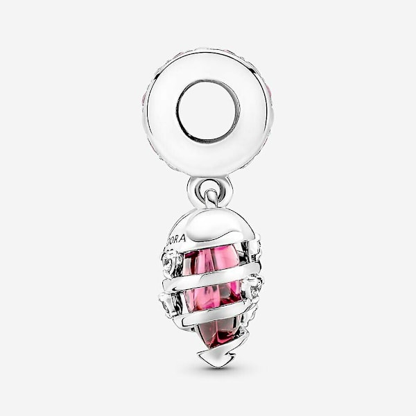 Ekte Pandora Love Confession Hjerte Spiral Henge Charm + Gaveeske