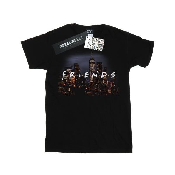 Friends Girls Logo Skyline puuvillainen T-paita 3-4 vuotta musta 3-4 vuotta