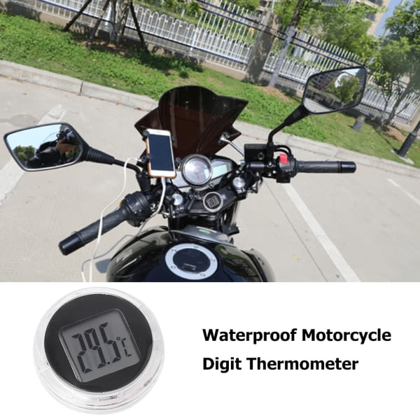 Digitaalinen lämpömittari Moottoripyörän sisäkellot Instrumenttitarvikkeet  Vedenpitävä ja kestävä lämpötilamittari d2cb | Fyndiq