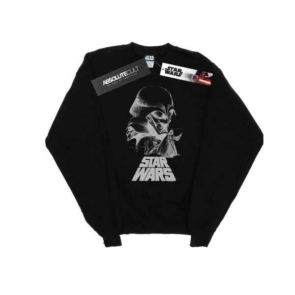 Star Wars mænds Darth Vader Sketch Sweatshirt 4XL Sort Sort 4XL