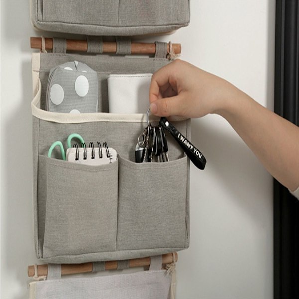2 kpl Ripustettava Säilytysjärjestäjä Ripustettava Säilytys Ripustettavat Taskut Harmaa Grey 2 Pcs-2 Pcs