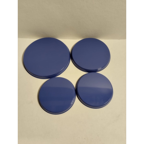 Spislock (4 del x 2) kornblå glansiga flakeytor Blå Blue