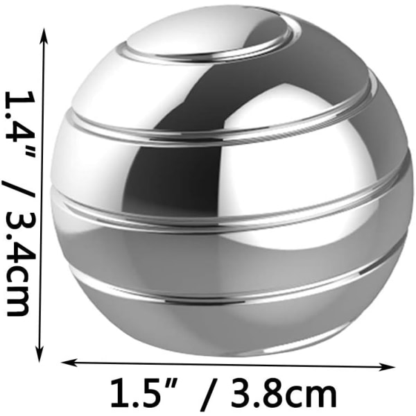 Kinetiske skrivebordsleker, fullkropps optisk illusjon spinner ball, Gi