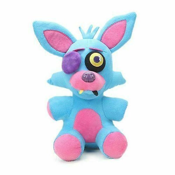 Fem Natt Hos Freddy Fnaf Horror Spill Barn Plushie Leke Plysj Dukker Gave Topp Blue fox