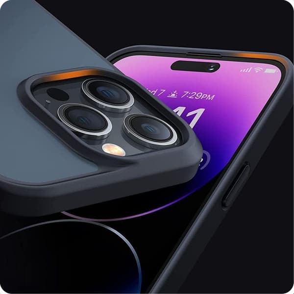 Tech-Protect iPhone 15 Hybrid Cover Magmat Sort/Transparent-XF12-