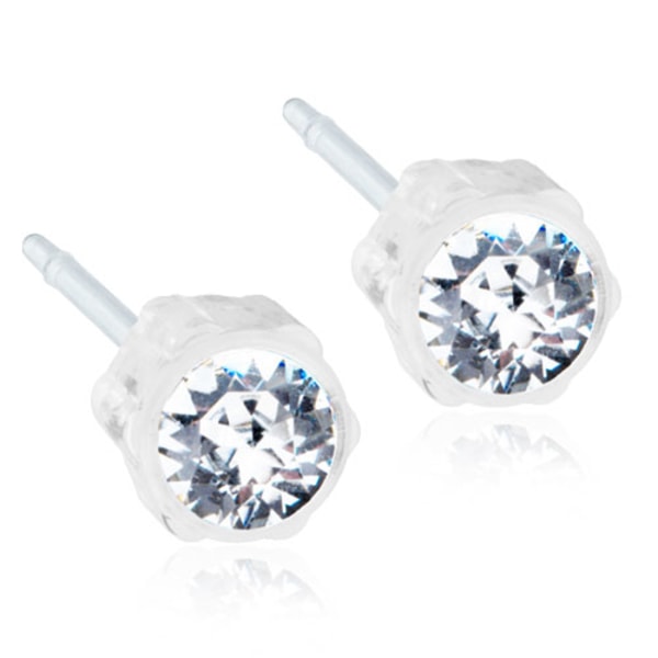 Blomdahl Ørepynt MP Medical Plast 4mm Krystall
