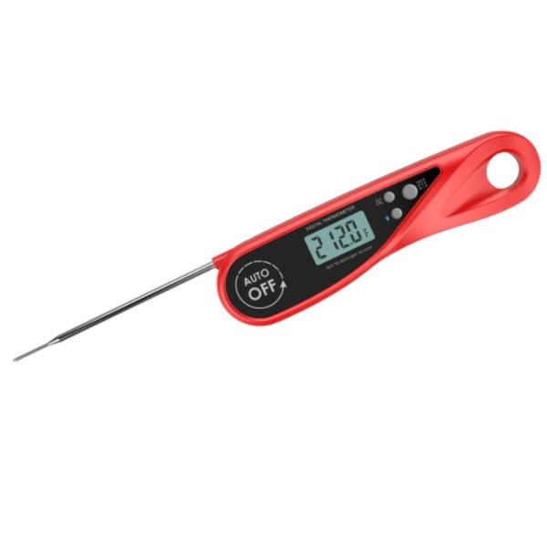 Kjøkkentermometer, instant Read Cooking Thermometer (rød)