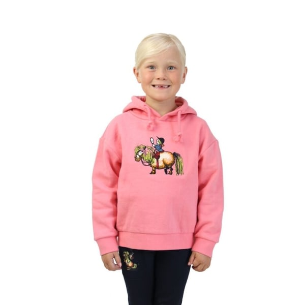 Hy Childrens/Kids Thelwell Collection Badge Dragsko Hoodie 5 Rosa 5-6 år