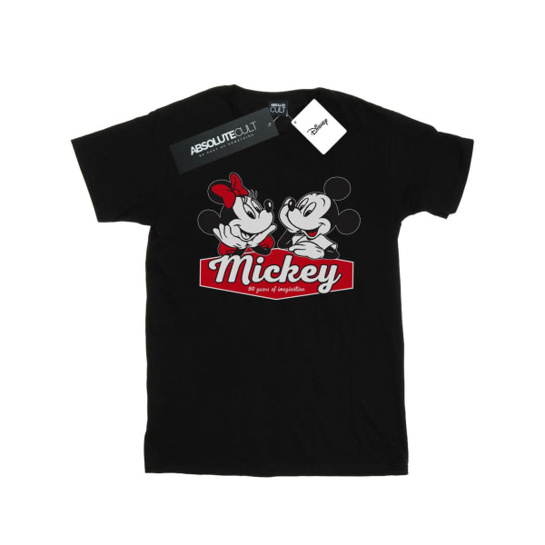 Disney Boys Mickie ja Minnie 90-vuotiaat T-paita 12-13 vuotta musta 12-13 vuotta