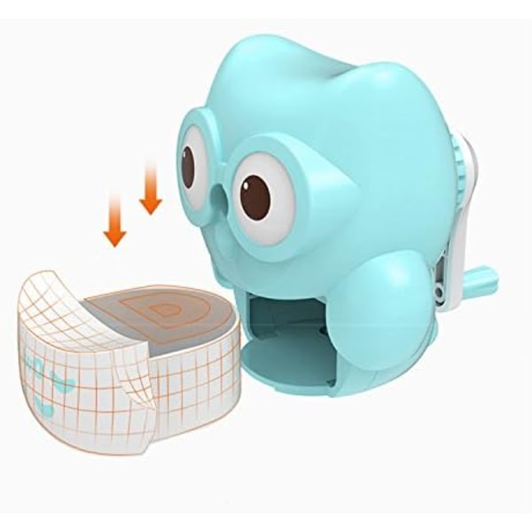 Manual Pencil Sharpener for Kid Cute Owl Design Mint Green